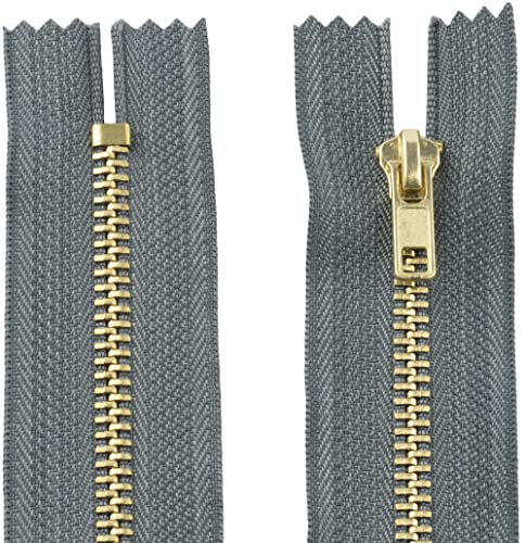 AERZETIX - C61278-2er-Set nicht trennbare Reißverschlüsse 16 cm aus metall - zipper - mausgrau - nähzubehör lederwaren etuis röcke kleider hosen kurzwaren AERZETIX - C61278-2er-Set nicht trennbare Reißverschlüsse 16 cm aus metall - zipper - mausgrau - nähzubehör lederwaren etuis röcke kleider hosen kurzwaren von AERZETIX