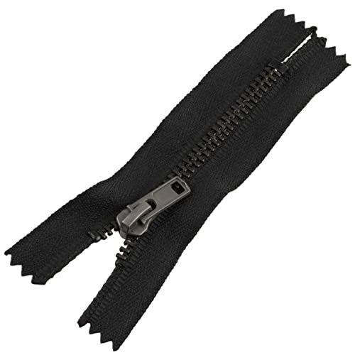 AERZETIX - C61492 - Reißverschluss Nr. 4 nicht trennbarer 8 cm aus metall - mit einfacher zuglasche - farbe schwarz - schieber für lederwaren dekoration nähen jeans rock kleid hose kurzwaren AERZETIX - C61492 - Reißverschluss Nr. 4 nicht trennbarer 8 cm aus metall - mit einfacher zuglasche - farbe schwarz - schieber für lederwaren dekoration nähen jeans rock kleid hose kurzwaren von AERZETIX