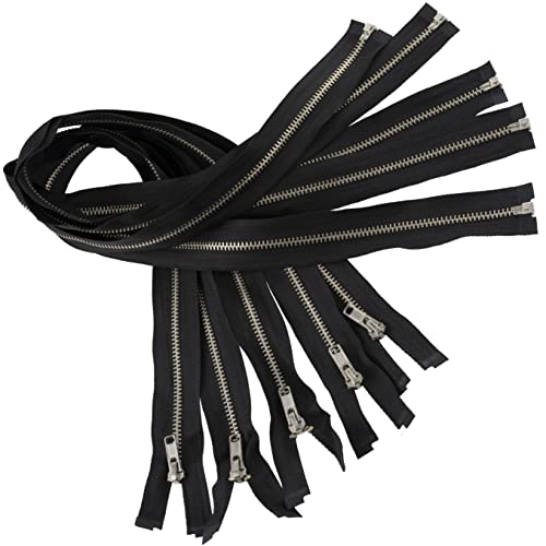 AERZETIX - C61587-5er-Set Reißverschlüsse Nr. 4 60 cm trennbar Metall verchromt - Farbe: schwarz - Zipper Jeans Westen Lederwaren nähen Kleid Hosen kurzwaren AERZETIX - C61587-5er-Set Reißverschlüsse Nr. 4 60 cm trennbar Metall verchromt - Farbe: schwarz - Zipper Jeans Westen Lederwaren nähen Kleid Hosen kurzwaren von AERZETIX