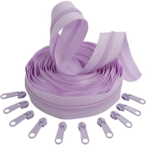 AERZETIX - C62720x5-C62820x10 - Set aus Spiralreißverschluss 5m - Nr. 5 + 10 schieber Nr. 5 nicht abschließbar - fabre helles lila - nylon/metall - kurzwaren reißverschlüsse AERZETIX - C62720x5-C62820x10 - Set aus Spiralreißverschluss 5m - Nr. 5 + 10 schieber Nr. 5 nicht abschließbar - fabre helles lila - nylon/metall - kurzwaren reißverschlüsse von AERZETIX