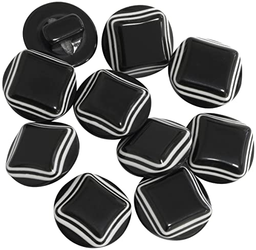 AERZETIX - C65596-10er-Pack schwanz knöpfe Ø12.5 mm zum annähen 20L L20 - farbe schwarz/weiß - aus kunststoff - kurzwaren kleidung näh mode konfektion stoff nadel AERZETIX - C65596-10er-Pack schwanz knöpfe Ø12.5 mm zum annähen 20L L20 - farbe schwarz/weiß - aus kunststoff - kurzwaren kleidung näh mode konfektion stoff nadel von AERZETIX