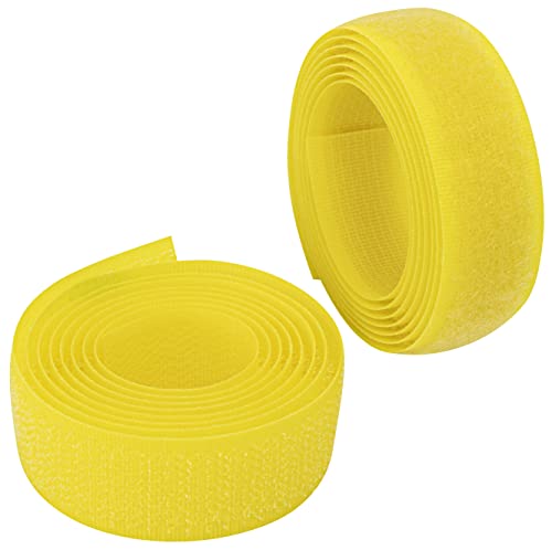 AERZETIX - C65898 - Klettband/-rolle 20 mm 1 meter - organizer/kabelbinder - band für kleidersäcke - aus polyamid und polyester - farbe: zitronengelb AERZETIX - C65898 - Klettband/-rolle 20 mm 1 meter - organizer/kabelbinder - band für kleidersäcke - aus polyamid und polyester - farbe: zitronengelb von AERZETIX