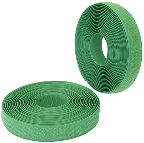 AERZETIX - C65903 - Klettband/-rolle 20 mm 5 meter - organizer/kabelbinder - band für kleidersäcke - aus polyamid und polyester - farbe: grün von AERZETIX