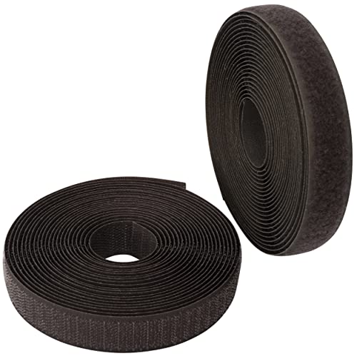 AERZETIX - C65917 - Klettband/-rolle 20 mm 5 meter - organizer/kabelbinder - band für kleidersäcke - aus polyamid und polyester - farbe: dunkelbraun von AERZETIX