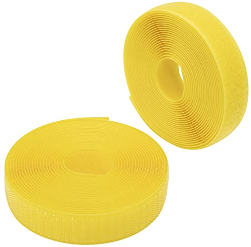 AERZETIX - C65938 - Klettband/-rolle 25 mm 5 meter - organizer/kabelbinder - band für kleidersäcke - aus polyamid und polyester - farbe: zitronengelb AERZETIX - C65938 - Klettband/-rolle 25 mm 5 meter - organizer/kabelbinder - band für kleidersäcke - aus polyamid und polyester - farbe: zitronengelb von AERZETIX