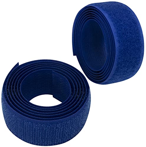 AERZETIX - C65945 - Klettband/-rolle 25 mm 1 meter - organizer/kabelbinder - band für kleidersäcke - aus polyamid und polyester - farbe: royalblau von AERZETIX