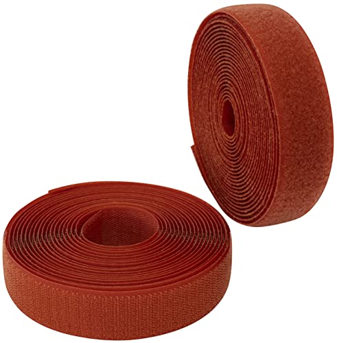 AERZETIX - C65961 - Klettband/-rolle 30 mm 5 meter - organizer/kabelbinder - band für kleidersäcke - aus polyamid und polyester - farbe: paprika von AERZETIX