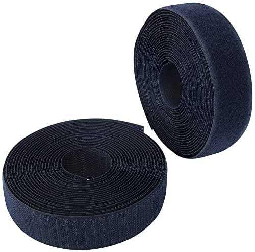 AERZETIX - C65969 - Klettband/-rolle 30 mm 5 meter - organizer/kabelbinder - band für kleidersäcke - aus polyamid und polyester - farbe: dunkelblau von AERZETIX