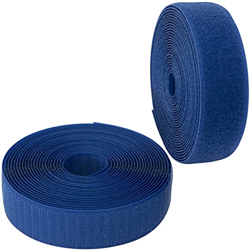 AERZETIX - C65970 - Klettband/-rolle 30 mm 5 meter - organizer/kabelbinder - band für kleidersäcke - aus polyamid und polyester - farbe: royalblau von AERZETIX