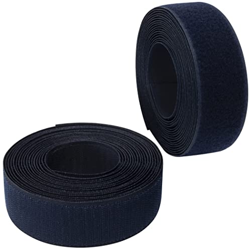 AERZETIX - C65982 - Klettband/-rolle 40 mm 5 meter - organizer/kabelbinder - band für kleidersäcke - aus polyamid und polyester - farbe: dunkelblau von AERZETIX