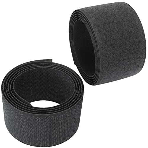 AERZETIX - C65994 - Klettband/-rolle 40 mm 1 meter - organizer/kabelbinder - band für kleidersäcke - aus polyamid und polyester - farbe: dunkelgrau AERZETIX - C65994 - Klettband/-rolle 40 mm 1 meter - organizer/kabelbinder - band für kleidersäcke - aus polyamid und polyester - farbe: dunkelgrau von AERZETIX
