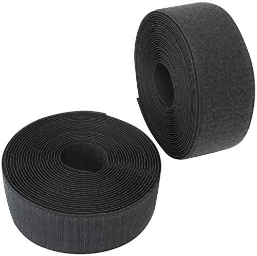 AERZETIX - C65994 - Klettband/-rolle 40 mm 5 meter - organizer/kabelbinder - band für kleidersäcke - aus polyamid und polyester - farbe: dunkelgrau von AERZETIX
