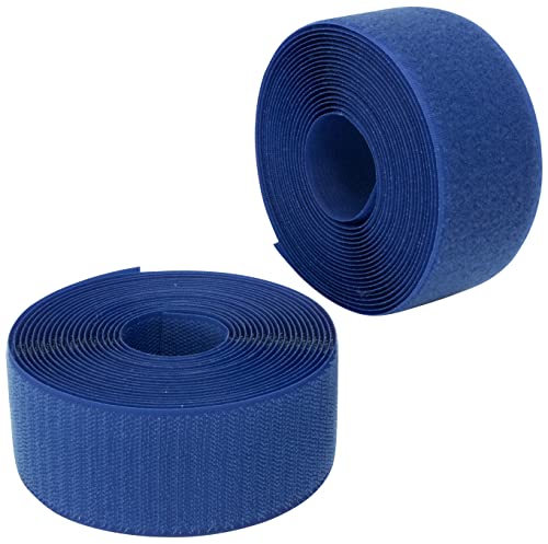 AERZETIX - C66003 - Klettband/-rolle 50 mm 5 meter - organizer/kabelbinder - band für kleidersäcke - aus polyamid und polyester - farbe: royalblau von AERZETIX