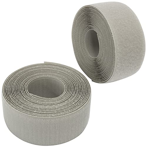 AERZETIX - C66011 - Klettband/-rolle 50 mm 5 meter - organizer/kabelbinder - band für kleidersäcke - aus polyamid und polyester - farbe: rauchgrau AERZETIX - C66011 - Klettband/-rolle 50 mm 5 meter - organizer/kabelbinder - band für kleidersäcke - aus polyamid und polyester - farbe: rauchgrau von AERZETIX