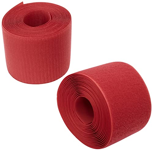 AERZETIX - C66016 - Klettband/-rolle 100 mm 5 meter - organizer/kabelbinder - band für kleidersäcke - aus polyamid und polyester - farbe: himbeerrot AERZETIX - C66016 - Klettband/-rolle 100 mm 5 meter - organizer/kabelbinder - band für kleidersäcke - aus polyamid und polyester - farbe: himbeerrot von AERZETIX