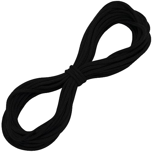 AERZETIX - C67819 - Dekoschnur 10 Meter x 3 mm - aus Baumwolle - Farbe schwarz von AERZETIX