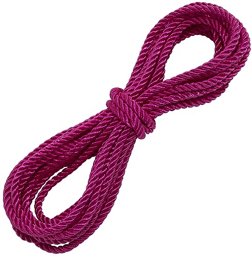 AERZETIX - C67831 - Dekorative gedrehte/Kordel/Schnur/Leine 5 Meter x 4 mm - aus Polyester - Farbe Magenta von AERZETIX