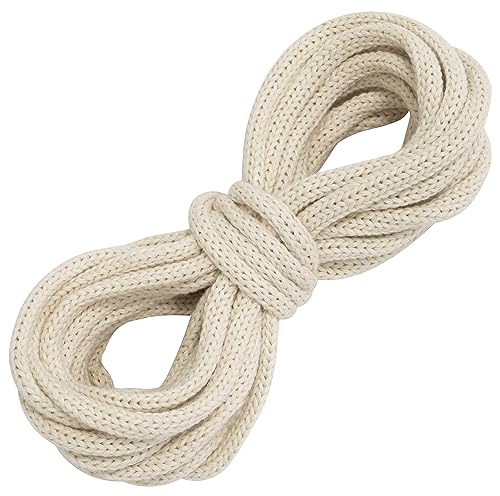 AERZETIX - C67836 - Deko-Kordel geflochten 5 m x 6 mm - aus Baumwolle - Farbe weiß AERZETIX - C67836 - Deko-Kordel geflochten 5 m x 6 mm - aus Baumwolle - Farbe weiß von AERZETIX