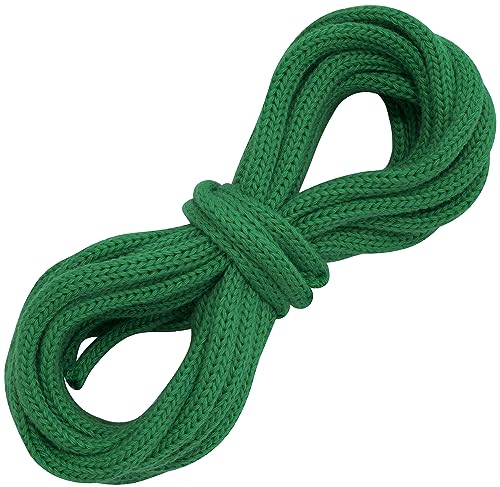 AERZETIX - C67842 - Deko-Kordel geflochten 5 m x 6 mm - aus Baumwolle - Farbe grün von AERZETIX