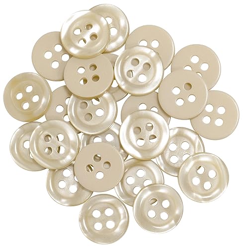 AERZETIX - C67936-25er-Pack runde Nähknöpfe Ø11.5x2 mm mit 4 löchern 18L L18 mit rand - farbe hellbraun - aus kunststoff - öffnung 1.8 mm - kurzwaren nähen kleidung dekoration AERZETIX - C67936-25er-Pack runde Nähknöpfe Ø11.5x2 mm mit 4 löchern 18L L18 mit rand - farbe hellbraun - aus kunststoff - öffnung 1.8 mm - kurzwaren nähen kleidung dekoration von AERZETIX