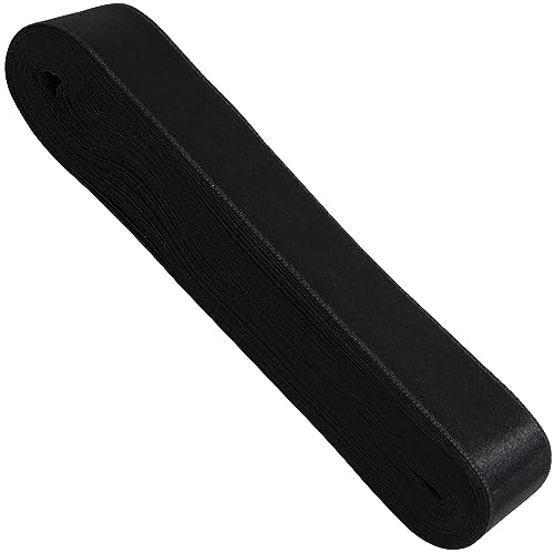 AERZETIX - C68186 - Satinband 10 meter x 30 mm - farbe schwarz - aus polyester von AERZETIX