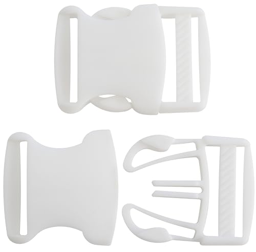 AERZETIX - C68278-10er-Set Rucksackclips - Schnellöffnungsschnalle - 40 mm Öffnung - riemen für schulterriemen gürtel handwerk tasche dekoration - aus kunststoff - farbe weiß AERZETIX - C68278-10er-Set Rucksackclips - Schnellöffnungsschnalle - 40 mm Öffnung - riemen für schulterriemen gürtel handwerk tasche dekoration - aus kunststoff - farbe weiß von AERZETIX