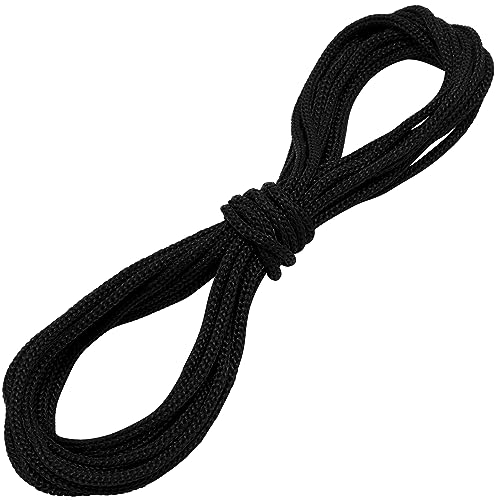 AERZETIX - C68302 - Dekorative geflochtene Kordel 5 Meter x 3 mm - aus Polyester - Farbe Schwarz AERZETIX - C68302 - Dekorative geflochtene Kordel 5 Meter x 3 mm - aus Polyester - Farbe Schwarz von AERZETIX