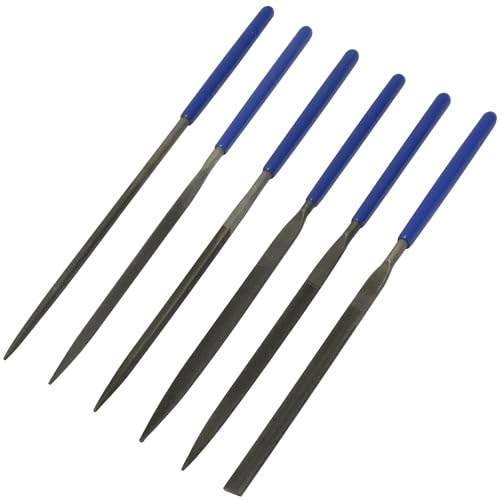 AERZETIX - C68530 - Set von 6 Mini-Metallfeilen - dreieckig, flach, flach mit spitzem ende, rund, halbrund, quadratisch - länge 140 mm - schleifen, modellbau, nadel, schärfen, bildhauerei AERZETIX - C68530 - Set von 6 Mini-Metallfeilen - dreieckig, flach, flach mit spitzem ende, rund, halbrund, quadratisch - länge 140 mm - schleifen, modellbau, nadel, schärfen, bildhauerei von AERZETIX