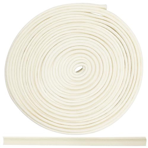 AERZETIX - C72040 - Paspel Schrägband Zierband 4,5 meter x 10 mm - aus 50% polyester und 50% baumwolle - farbe Naturweiß - passepartout borten kleidung kissen quilt paspeln zum nähen von AERZETIX