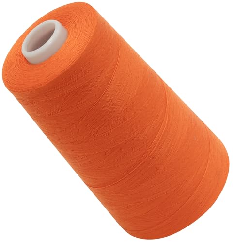 AERZETIX - C72084 - Nähgarnkonus 120 (40/2) 4000 m - aus polyester - konfektion, kurzwaren, garn, kordel, schnur, nähen, kleidung, faden - farbe orange - Clementine von AERZETIX