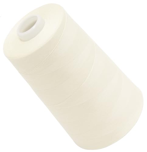 AERZETIX - C72345 - Nähgarnkonus 120 (40/2) 4000 m - aus polyester - konfektion, kurzwaren, garn, kordel, schnur, nähen, kleidung, faden - farbe weiß - perl von AERZETIX