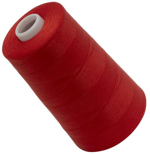 AERZETIX - C72385 - Nähgarnkonus 120 (40/2) 4000 m - aus polyester - konfektion, kurzwaren, garn, kordel, schnur, nähen, kleidung, faden - farbe rot -scharlachrot von AERZETIX