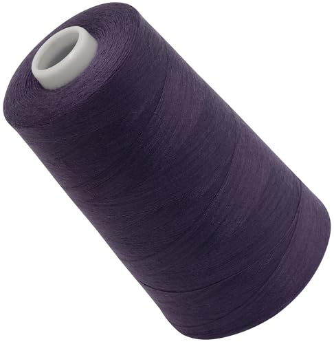 AERZETIX - C72512 - Nähgarnkonus 120 (40/2) 4000 m - aus polyester - konfektion, kurzwaren, garn, kordel, schnur, nähen, kleidung, faden - farbe lila - aubergine - perl von AERZETIX