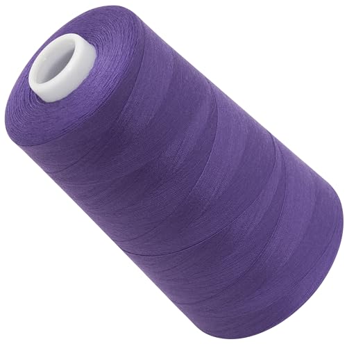 AERZETIX - C72535 - Nähgarnkonus 120 (40/2) 4000 m - aus polyester - konfektion, kurzwaren, garn, kordel, schnur, nähen, kleidung, faden - farbe lila - dunkel von AERZETIX