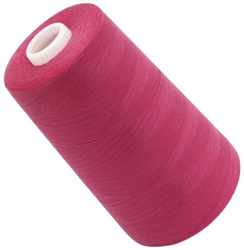 AERZETIX - C72554 - Nähgarnkonus 120 (40/2) 4000 m - aus polyester - konfektion, kurzwaren, garn, kordel, schnur, nähen, kleidung, faden - farbe magenta von AERZETIX