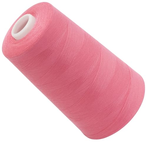 AERZETIX - C72595 - Nähgarnkonus 120 (40/2) 4000 m - aus polyester - konfektion, kurzwaren, garn, kordel, schnur, nähen, kleidung, faden - farbe rosa - gesättigt von AERZETIX