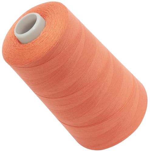 AERZETIX - C72611 - Nähgarnkonus 120 (40/2) 4000 m - aus polyester - konfektion, kurzwaren, garn, kordel, schnur, nähen, kleidung, faden - farbe orange - puder von AERZETIX