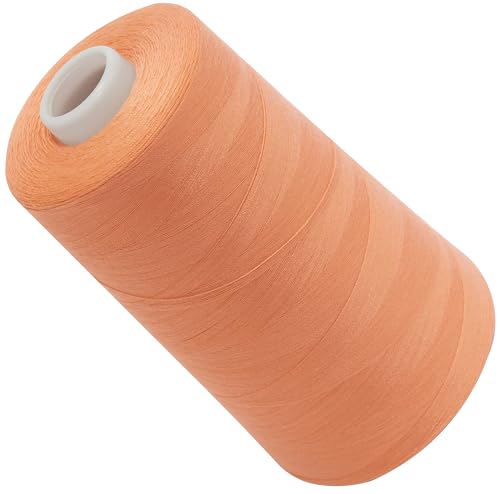 AERZETIX - C72613 - Nähgarnkonus 120 (40/2) 4000 m - aus polyester - konfektion, kurzwaren, garn, kordel, schnur, nähen, kleidung, faden - farbe orange - lachsfarben von AERZETIX