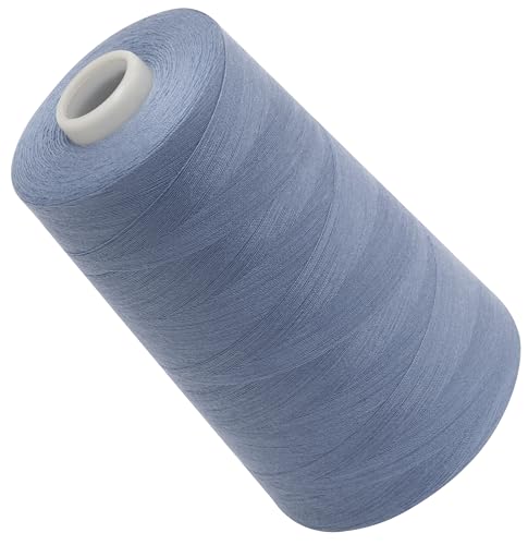 AERZETIX - C72633 - Nähgarnkonus 120 (40/2) 4000 m - aus polyester - konfektion, kurzwaren, garn, kordel, schnur, nähen, kleidung, faden - farbe blau -Taube von AERZETIX