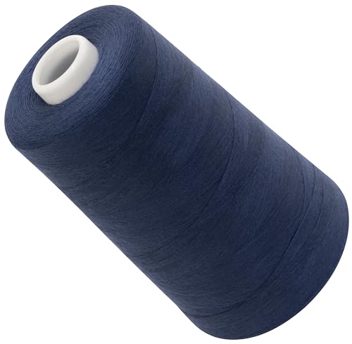 AERZETIX - C72691 - Nähgarnkonus 120 (40/2) 4000 m - aus polyester - konfektion, kurzwaren, garn, kordel, schnur, nähen, kleidung, faden - farbe blau - Dämmerung von AERZETIX
