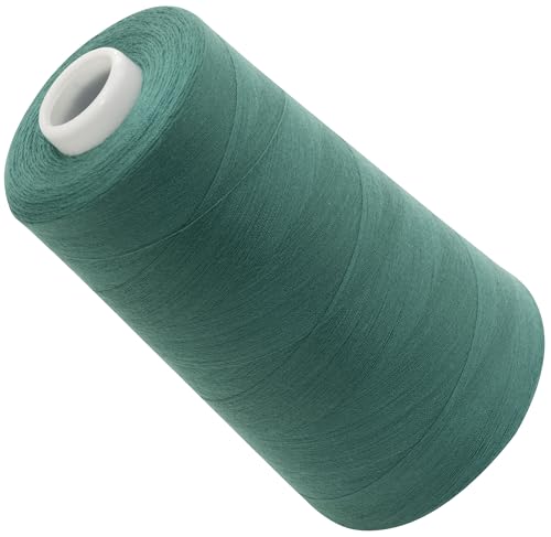 AERZETIX - C72714 - Nähgarnkonus 120 (40/2) 4000 m - aus polyester - konfektion, kurzwaren, garn, kordel, schnur, nähen, kleidung, faden - farbe grün - türkis - dunkel von AERZETIX