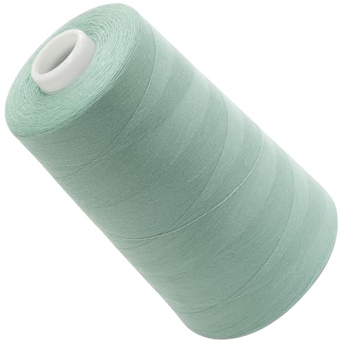 AERZETIX - C72716 - Nähgarnkonus 120 (40/2) 4000 m - aus polyester - konfektion, kurzwaren, garn, kordel, schnur, nähen, kleidung, faden - farbe blau - blass - grün von AERZETIX