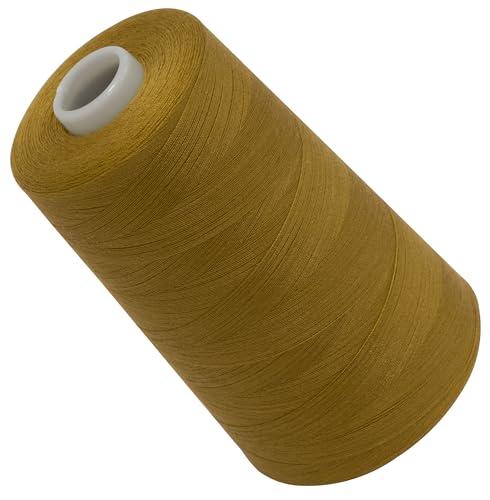 AERZETIX - C72748 - Nähgarnkonus 120 (40/2) 4000 m - aus polyester - konfektion, kurzwaren, garn, kordel, schnur, nähen, kleidung, faden - farbe gelb -kupfer -grün von AERZETIX