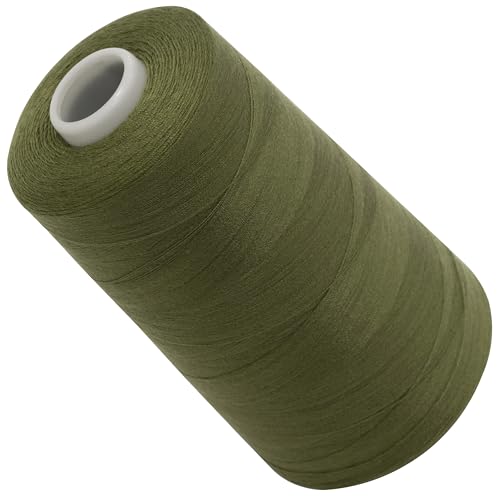 AERZETIX - C72774 - Nähgarnkonus 120 (40/2) 4000 m - aus polyester - konfektion, kurzwaren, garn, kordel, schnur, nähen, kleidung, faden - farbe grün - khaki - perl von AERZETIX