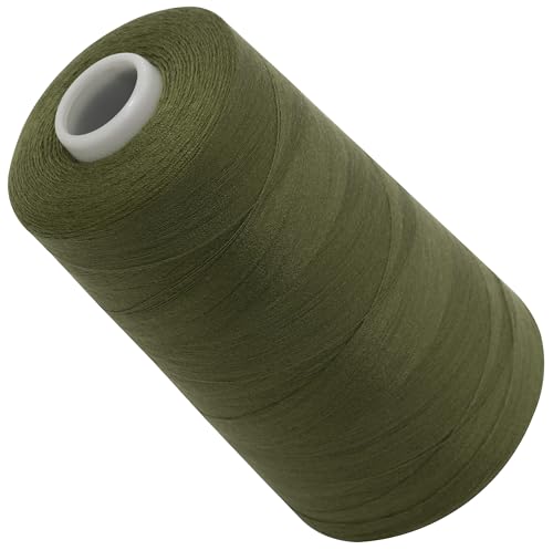 AERZETIX - C72775 - Nähgarnkonus 120 (40/2) 4000 m - aus polyester - konfektion, kurzwaren, garn, kordel, schnur, nähen, kleidung, faden - farbe grün - khaki von AERZETIX