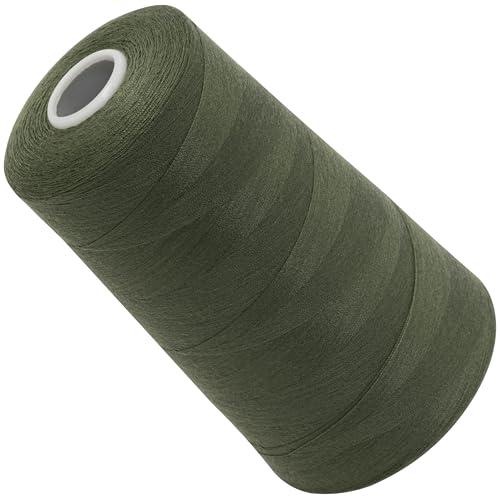 AERZETIX - C72790 - Nähgarnkonus 120 (40/2) 4000 m - aus polyester - konfektion, kurzwaren, garn, kordel, schnur, nähen, kleidung, faden - farbe grün - oliv von AERZETIX