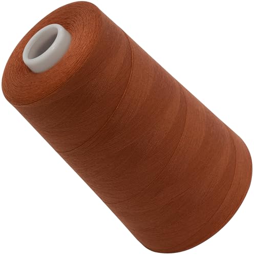 AERZETIX - C72812 - Nähgarnkonus 120 (40/2) 4000 m - aus polyester - konfektion, kurzwaren, garn, kordel, schnur, nähen, kleidung, faden - farbe rot - oxid von AERZETIX