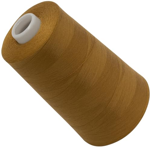 AERZETIX - C72814 - Nähgarnkonus 120 (40/2) 4000 m - aus polyester - konfektion, kurzwaren, garn, kordel, schnur, nähen, kleidung, faden - farbe braun -hell -altgold von AERZETIX
