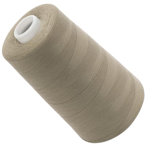 AERZETIX - C72840 - Nähgarnkonus 120 (40/2) 4000 m - aus polyester - konfektion, kurzwaren, garn, kordel, schnur, nähen, kleidung, faden - farbe beige - grau - gepflastert von AERZETIX