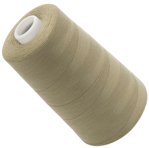 AERZETIX - C72841 - Nähgarnkonus 120 (40/2) 4000 m - aus polyester - konfektion, kurzwaren, garn, kordel, schnur, nähen, kleidung, faden - farbe grau - beige - grün von AERZETIX